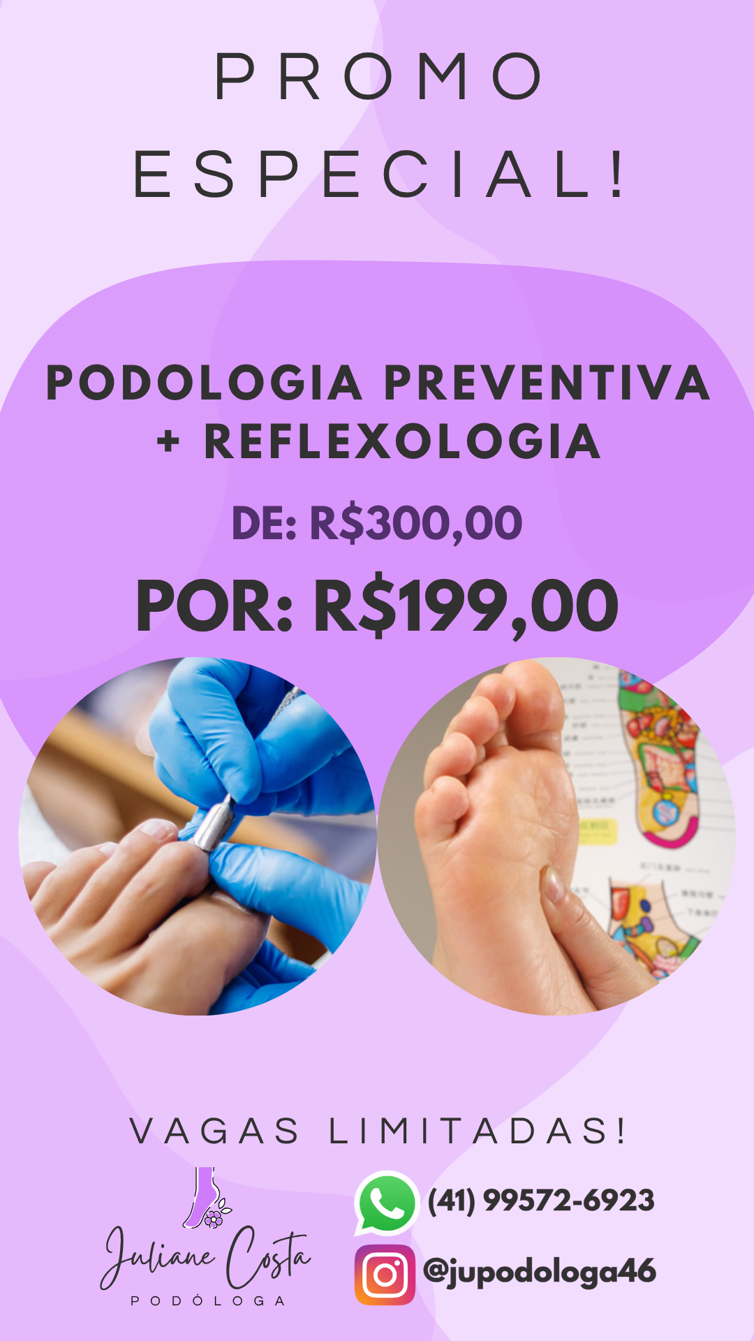 Promoção de podologia e reflexologia